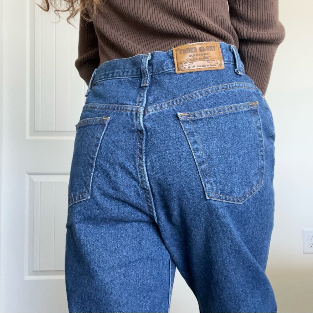 Vintage Faded Glory High Rise Straight Leg Jeans